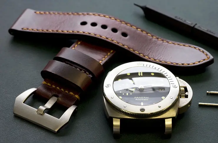 Burgundy Butter Watch Strap by Toshi Straps