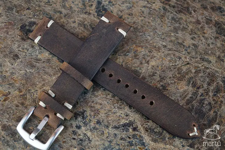Martu Leather Brown Leather Strap