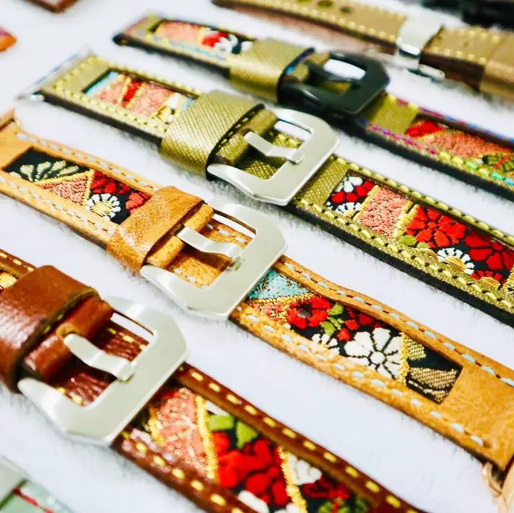 A collection of custom watch straps by 47Ronin Straps
