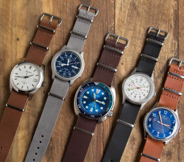Crown & Buckle Straps on some inexpensive watches