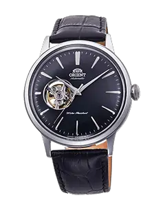 Orient Bambino Open Heart - Black dial - Stainless Steel Case - RA-AG0004B10A