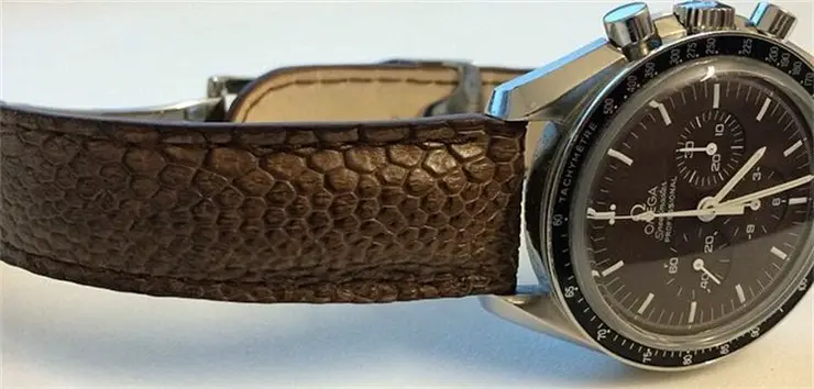 combat-straps on an Omega Speedmaster