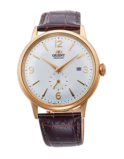 Orient Bambino Small Seconds - White Dial - Gold Case Model Number RN-AP0004S10A