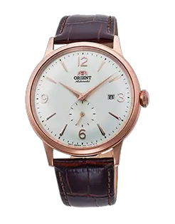 Orient Bambino Small Seconds - White Dial - Rose Gold Case Model Number RN-AP0001S10A