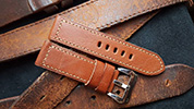 Two One Four Straps - Brown Leather Watch strap