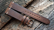 Two One Four Straps - Medium Brown Leather Watch strap