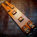 Custom Brown Leather Cuff Watch Strap by Freddie Matara