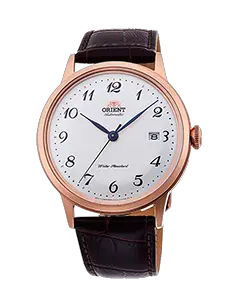 Orient Bambino Version 5 - White dial - Rose Gold Case - RA-AC0001S10A