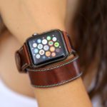 Custom Leather Apple Watch Strap by OLEKSYNPRANNYK