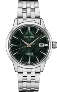 Seiko Presage Cocktail Time - Mockingbird - Green Dial on Bracelet - SRPE15J1